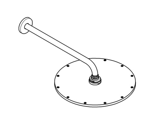 GROHE Rainshower Cosmopolitan 310 26066000 douchekopset, Ø 31 cm, inclusief 38 cm douchearm, chroom
