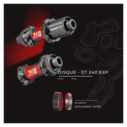 Paire de Roues Legend Wheels 45P RS4 - 12X100 - 12X142mm - DT 240EXP - Disc Centerlock - Campagnolo