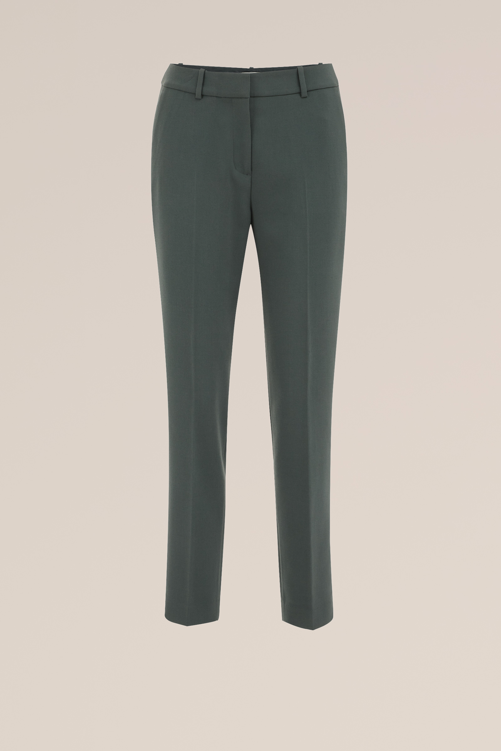 slim fit pantalon WE Fashion Zeegroen