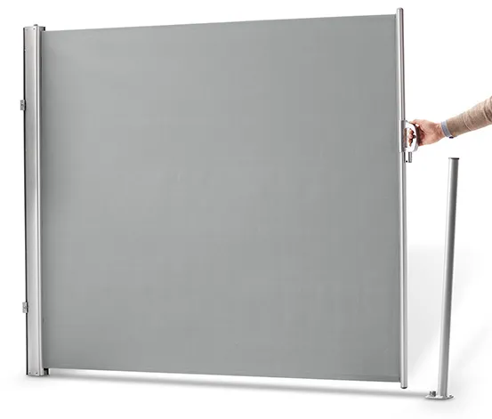 Leco Seitenmarkise 180 x 300 cm, hellgrau