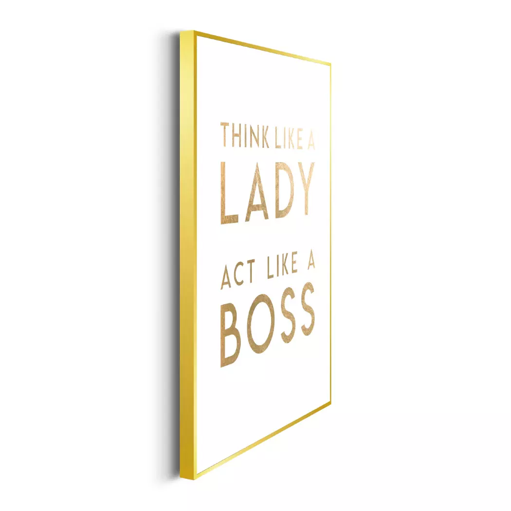 Wandbild 30 x 40 cm Lady Boss
