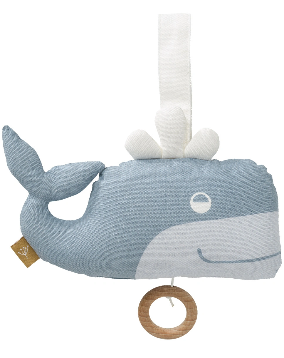 Spieluhr WHALE in hellblau