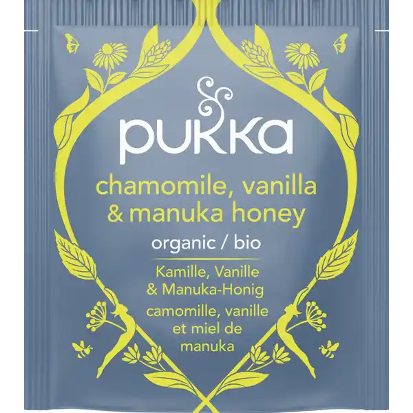 Bio-Kräutertee Kamille, Vanille & Manuka-Honig, natürlich süße Komposition mit Kamillenblüten