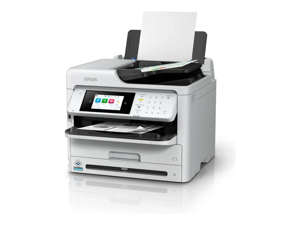 Epson WorkForce Pro WF-M5899DWF - Multifunktionsprinter - S/H - blækprinter - 216 x 297 mm (original) - A4/Legal (medie) - op til 25 spm (udskriver) - 330 ark - 33.6 Kbps - USB 2.0, Gigabit LAN, Wi-Fi(ac)