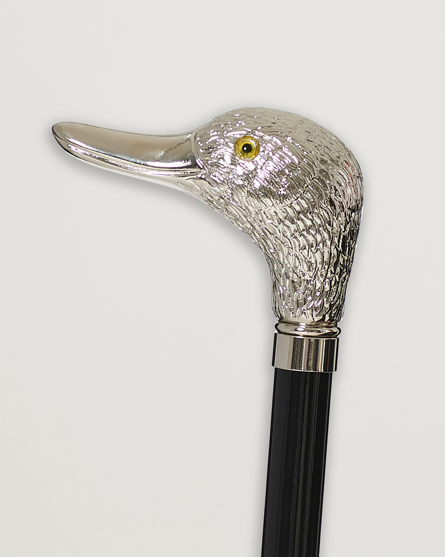 Fox Umbrellas Silver Duck Umbrella Black Black