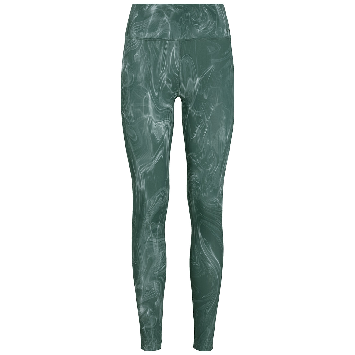 Gina Sports Damen Sport-Leggings mit Allover-Print dunkelgrün