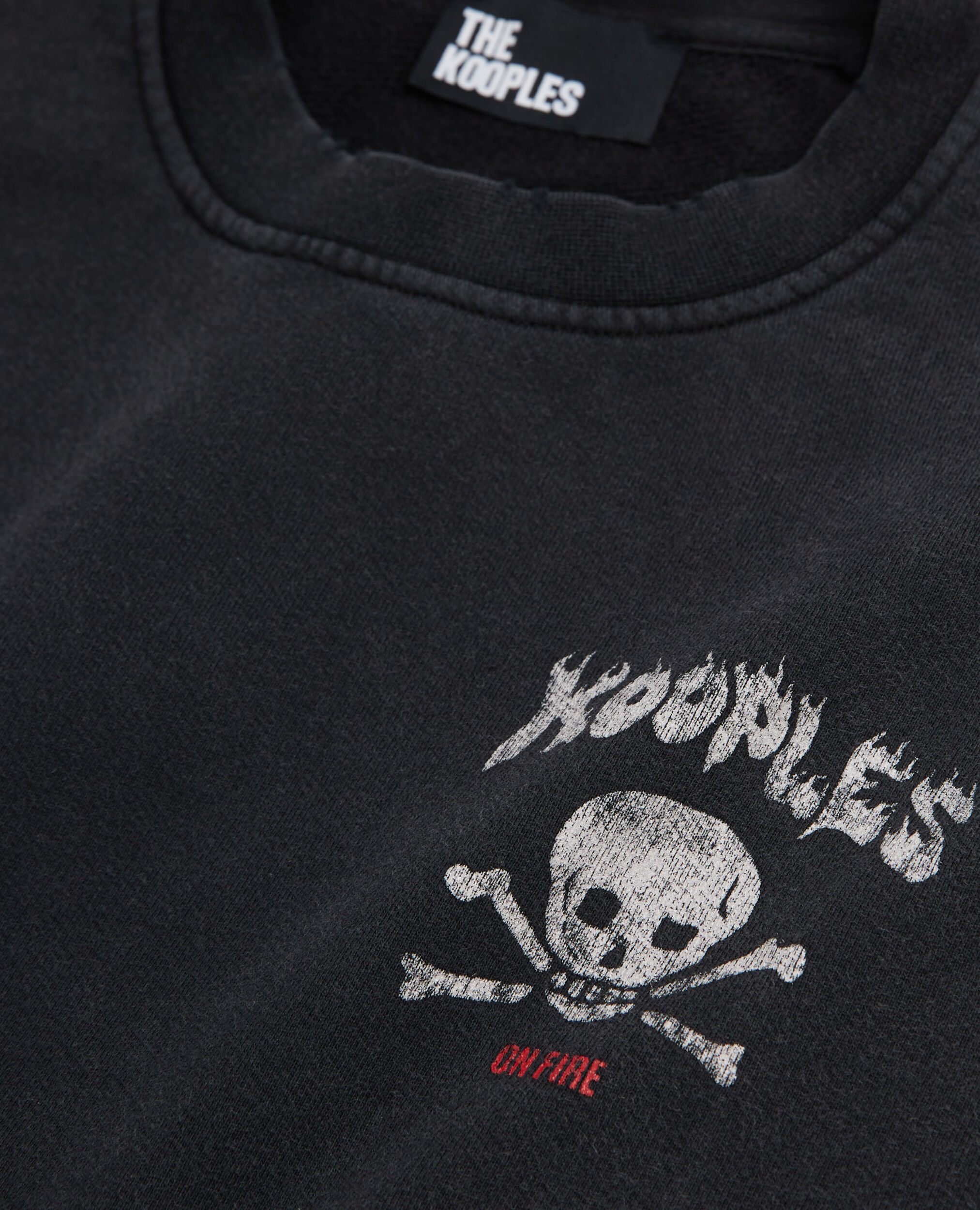 Sweatshirt sérigraphié noir