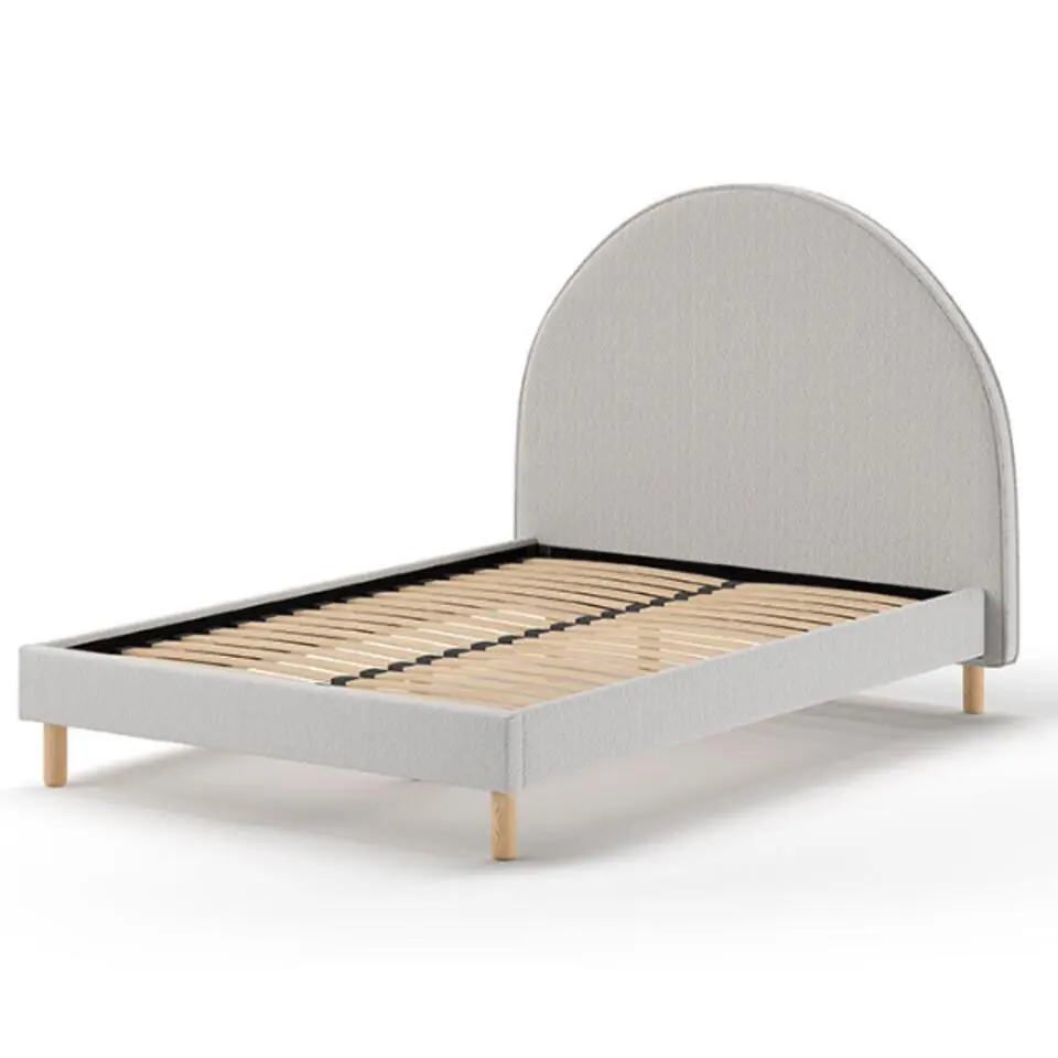 Vipack bed Moon - grijs - 140x200 cm