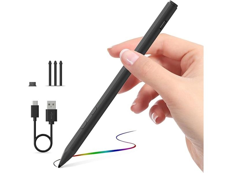 4smarts Eingabestift MPP Sylus Pen Schwarz Aktiver Eingabestift MPP für Surface