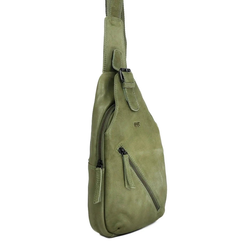 Bear Design Crossbody Tas Daley Moss
