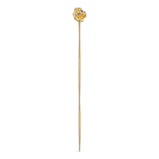 Jane Kønig Rose Chain Ørering, Gold Plated