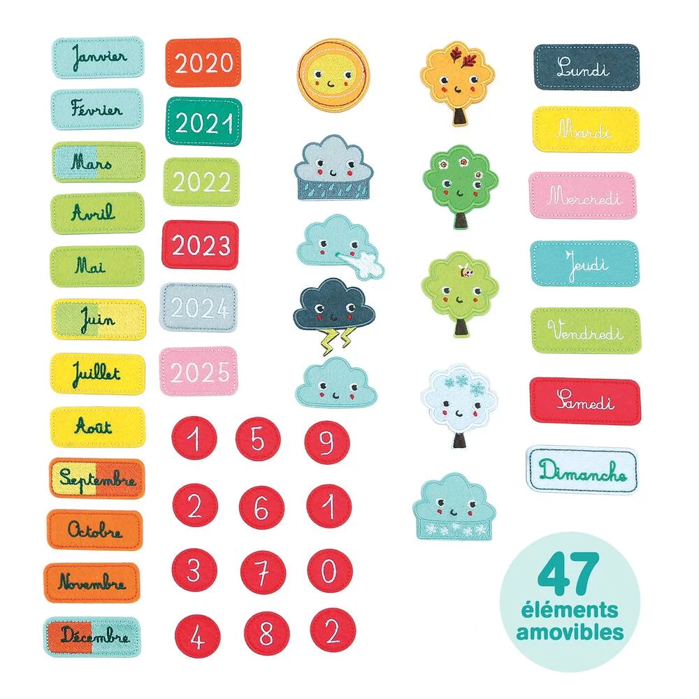 CALENDRIER BASIC BLEU