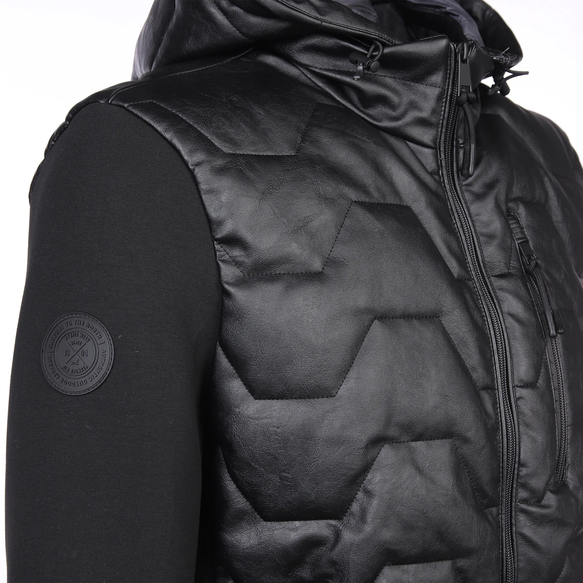 Herren Steppjacke mit Kapuze