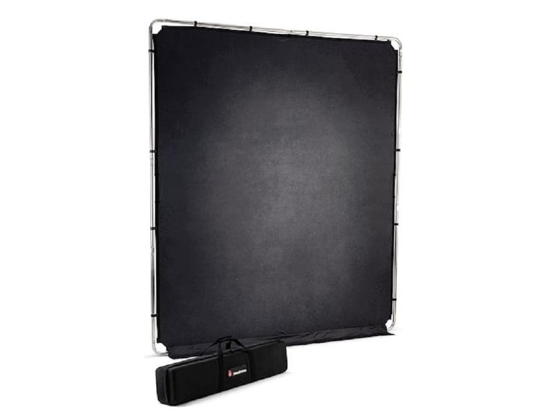 Manfrotto Hintergrundsystem EzyFrame Vintage-Pewter Vielseitiges Hintergrundsystem mit Aluminiumrahmen