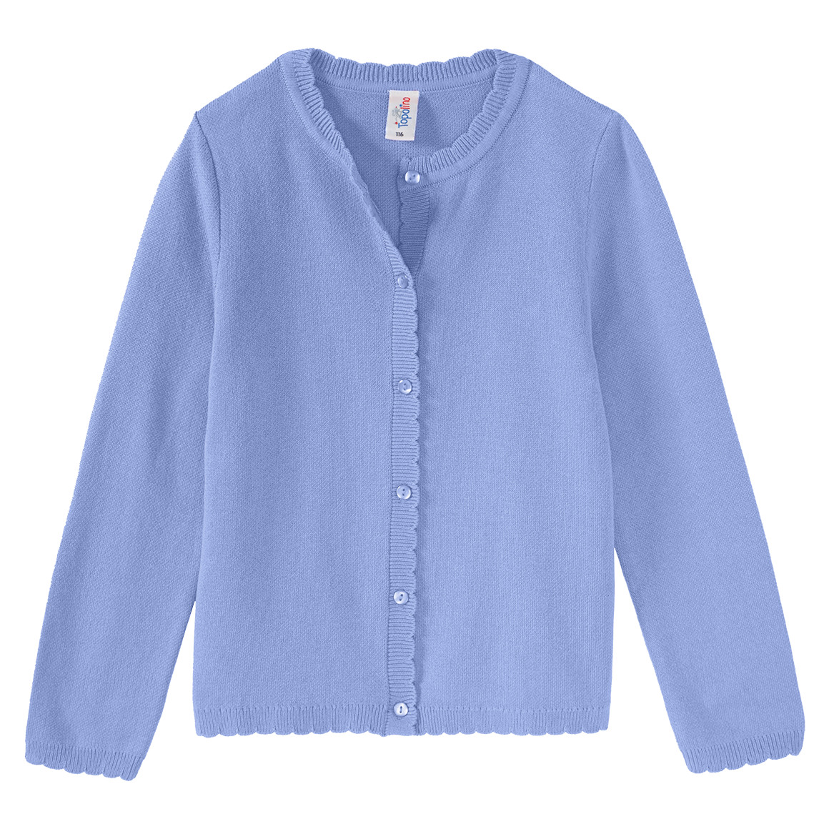 Topolino Mädchen Cardigan mit Knopfleiste hellblau