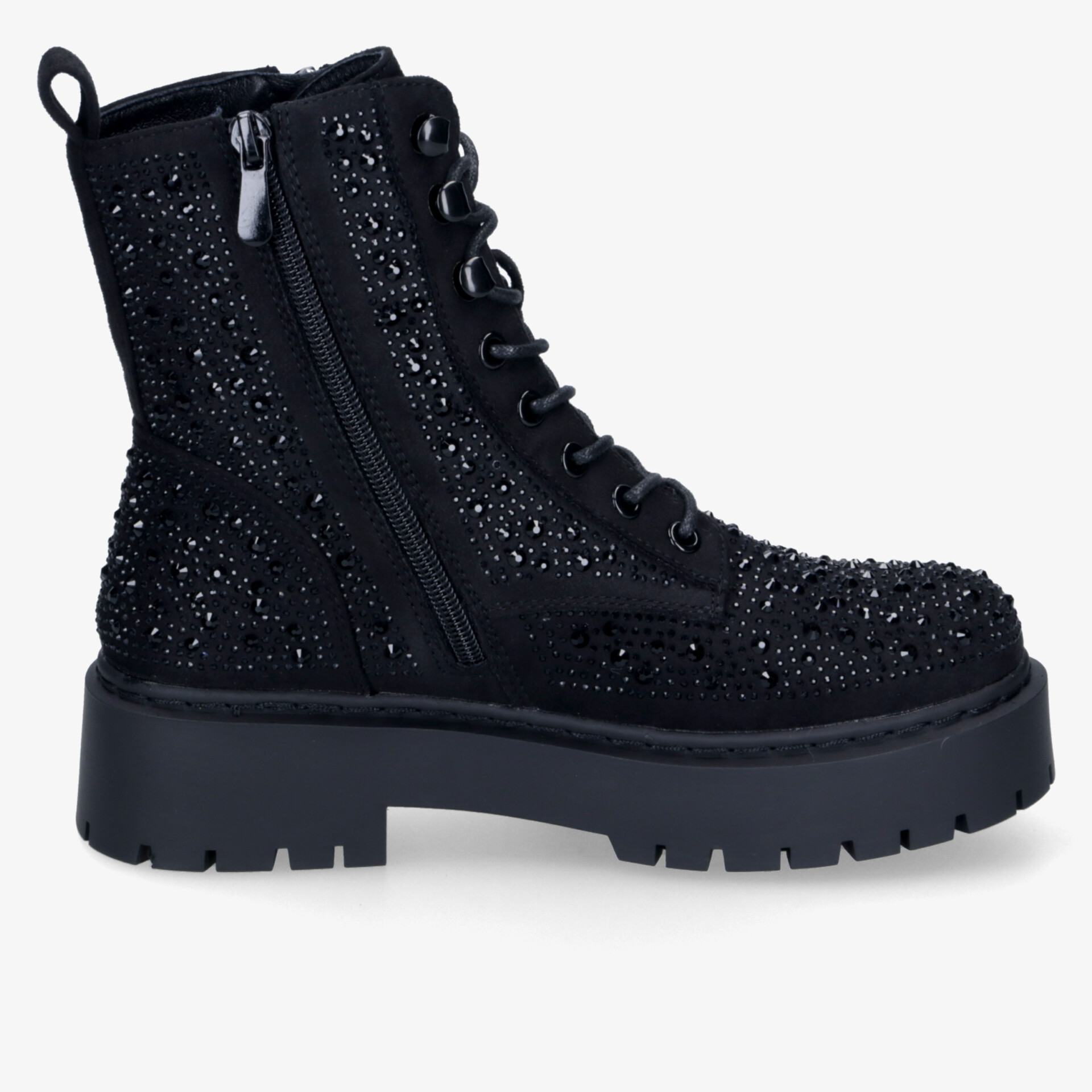 la strada Damen Schnürstiefeletten schwarz