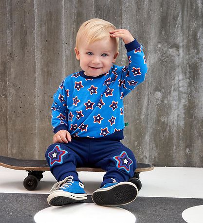 Freds WoRød Sweatshirt - Star - Happy Blue