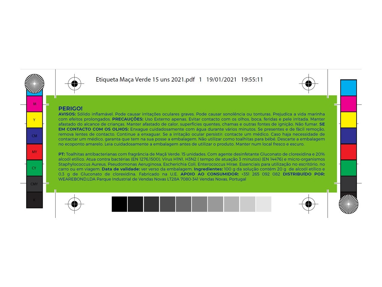 TOLAHITAS SEPTONA ANTIBACTER MAÇÃ VERDE 15 UN