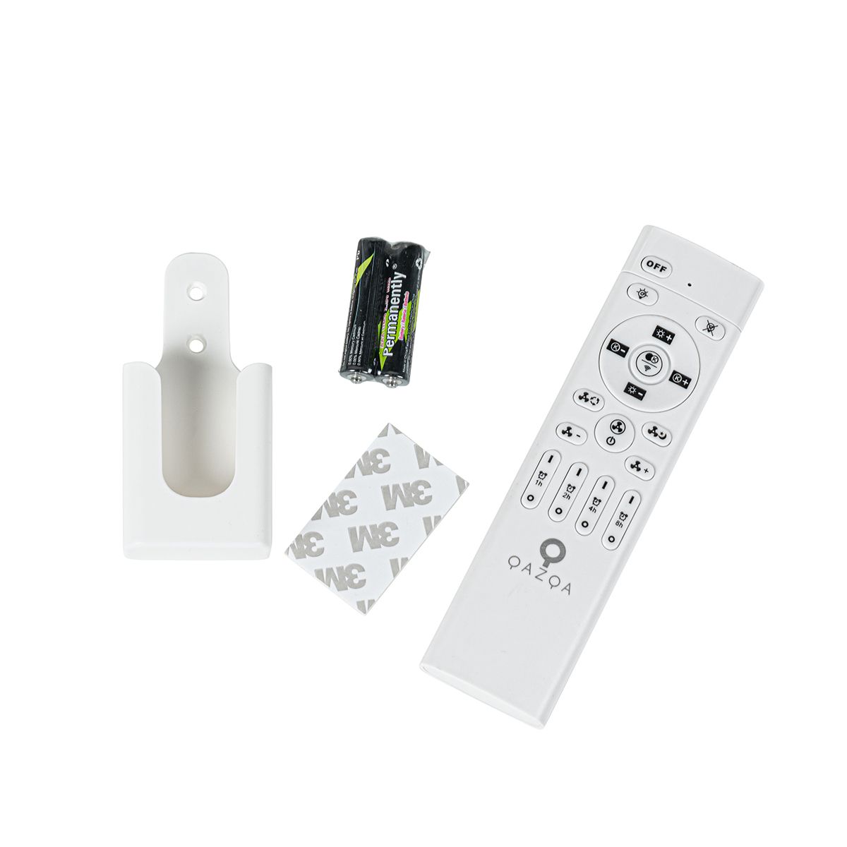 Smart plafondventilator wit 59.5cm incl. LED dimbaar met afstandsbediening - Deniz