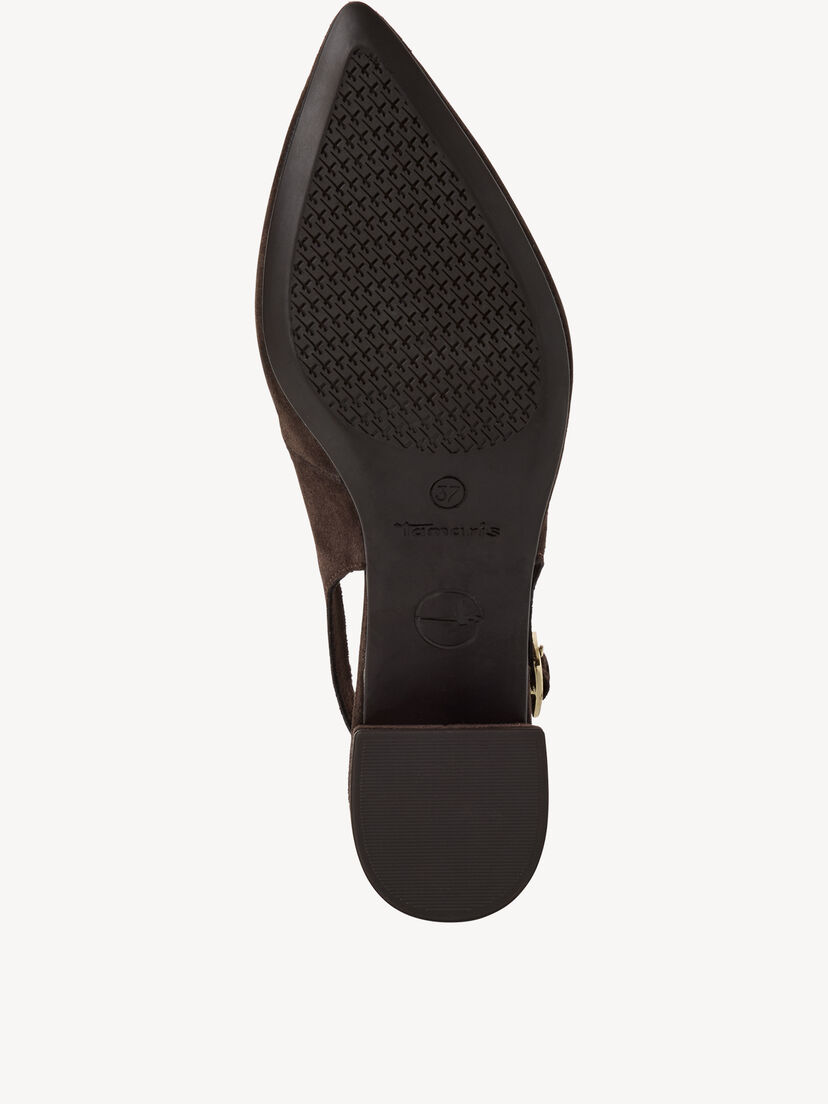 Leren Slingpumps - bruin