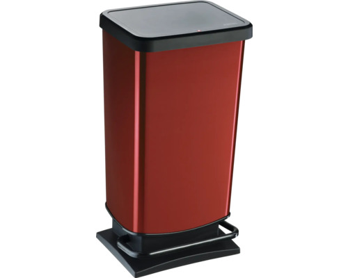Rotho pedaalemmer kunststof PASO 40 l rood