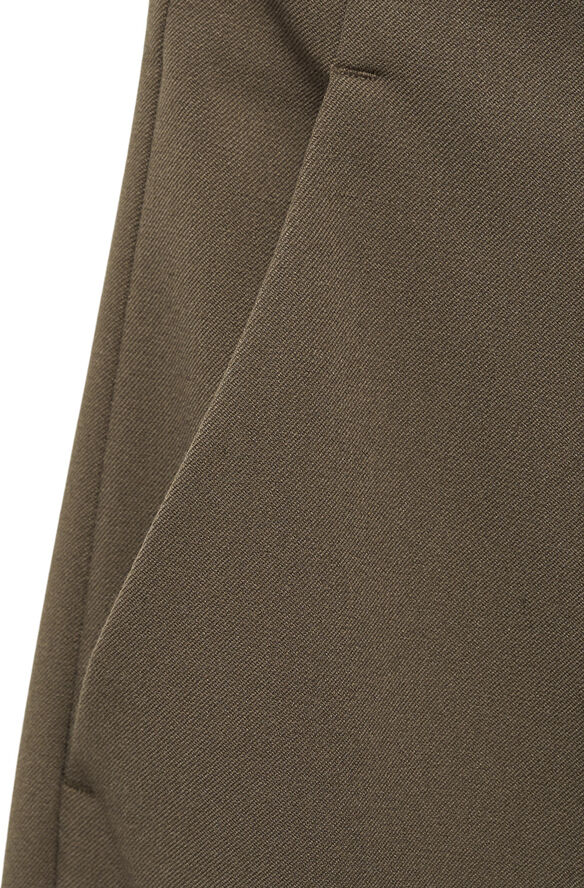 MANGO Mid-rise flare trousers Medium brown