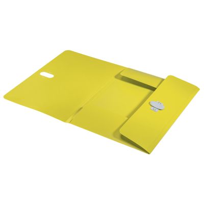 Leitz Recycle - Chemise à 3 rabats - A4 - pour 250 feuilles - jaune