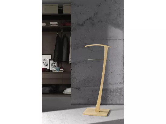 Valet de nuit - H115cm x L48cm x P28cm - hêtre massif naturel - Lindes