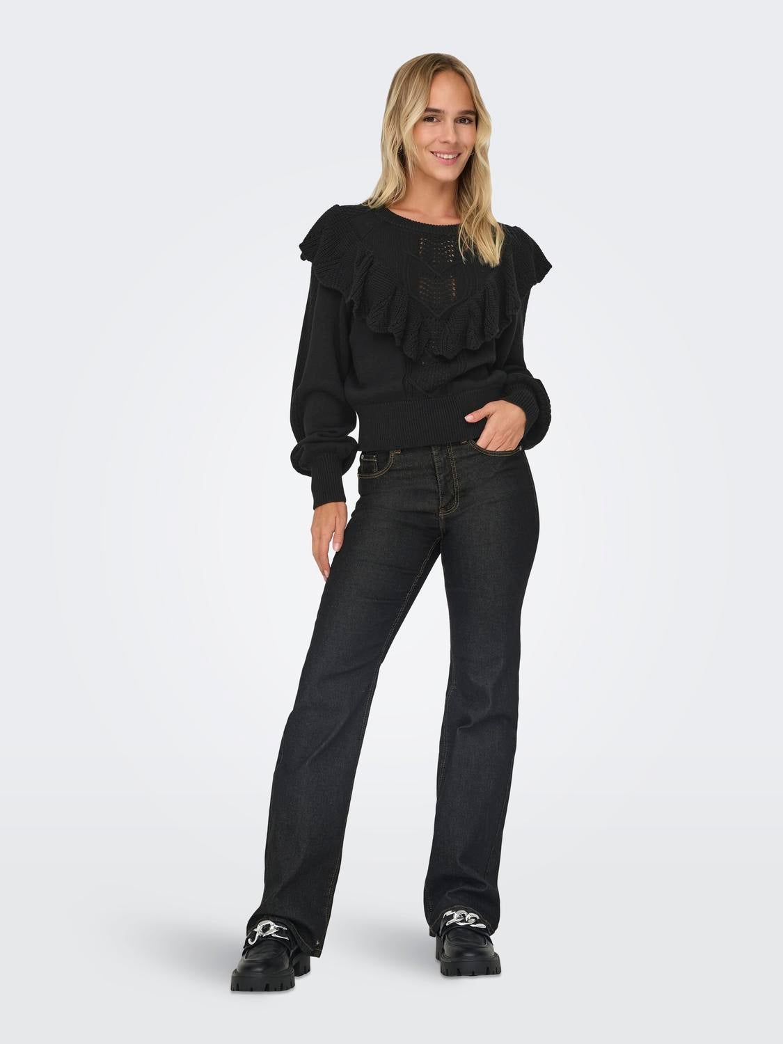 ONLCHERRY Strickpullover Black