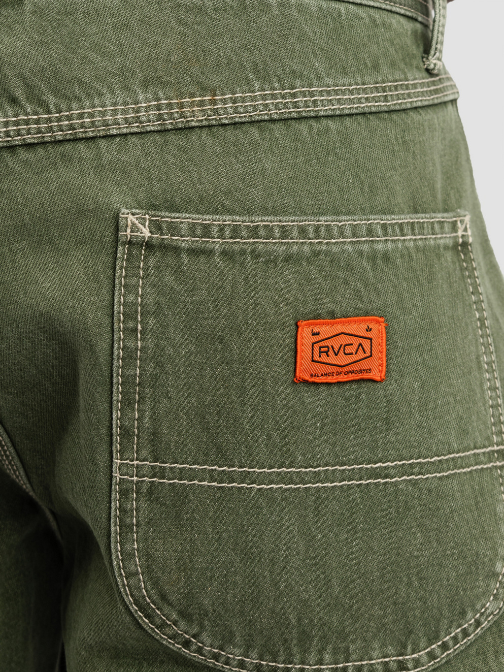 RVCA Chainmail Denim Shorts cactus wash