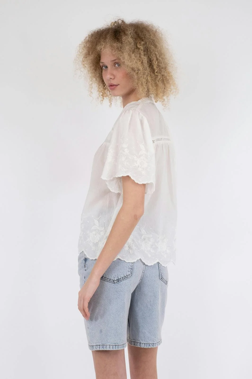 Neo Noir Micheline Emb Blouse