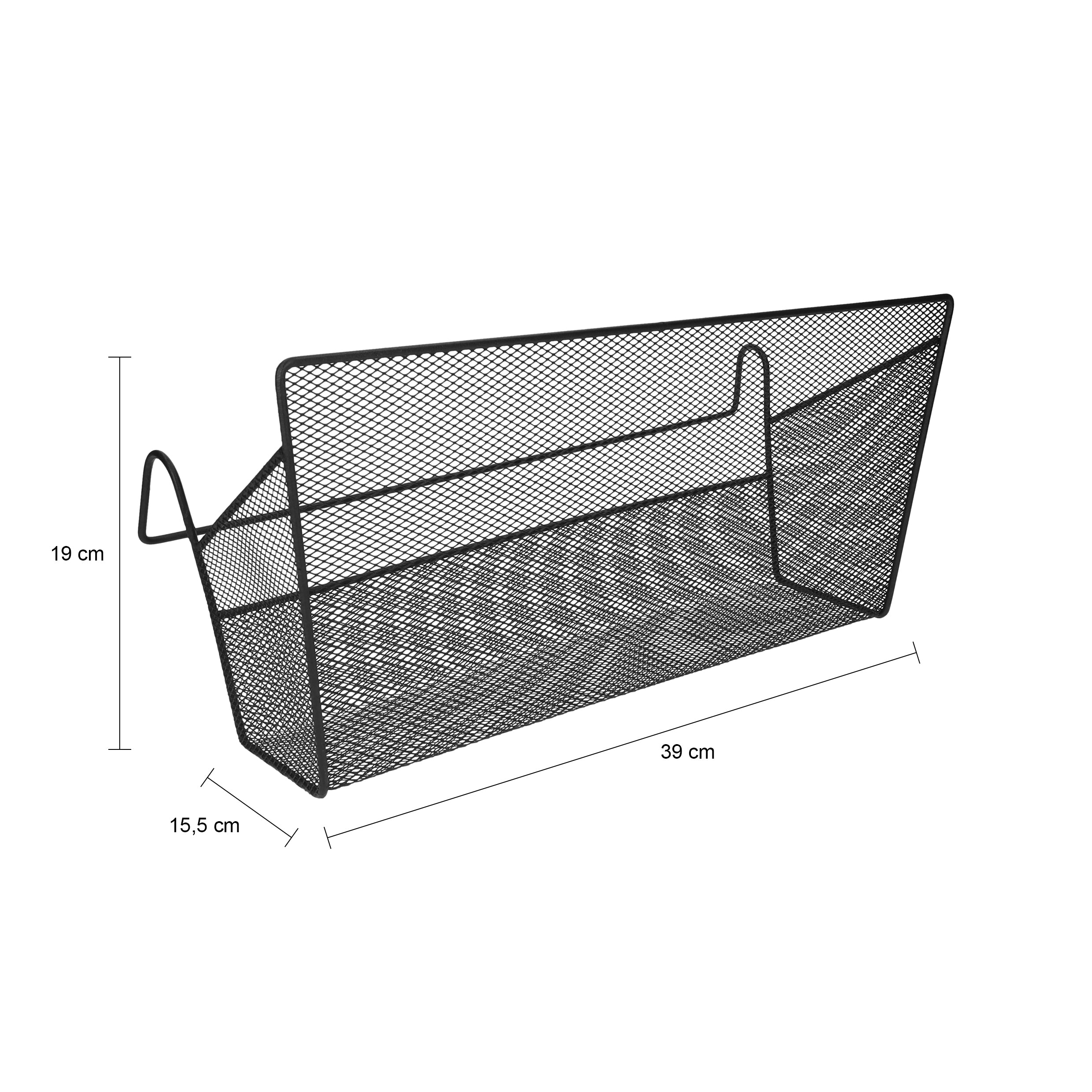 QUVIO Bed organizer - Metaal - Zwart