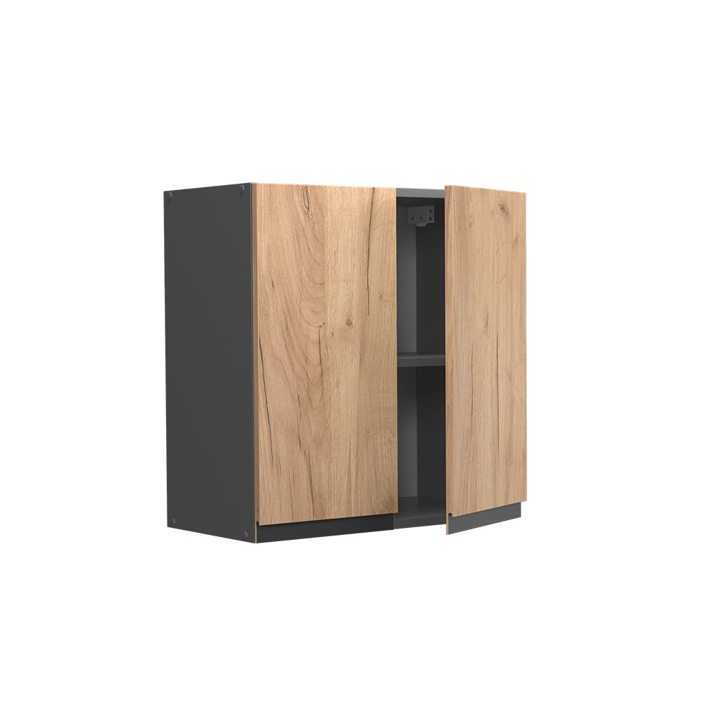 Vicco Hängeschrank Küchenschrank Küchenmöbel R-Line J-Shape Anthrazit Eiche 60 cm modern