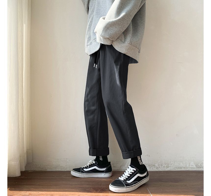 GRAYCIOUS - Cropped rechte broek met middelhoge taille