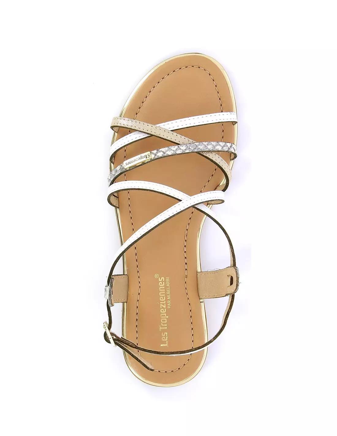 LES TROPEZIENNES HARRY - Sandales & nu-pieds BLANCMULTI