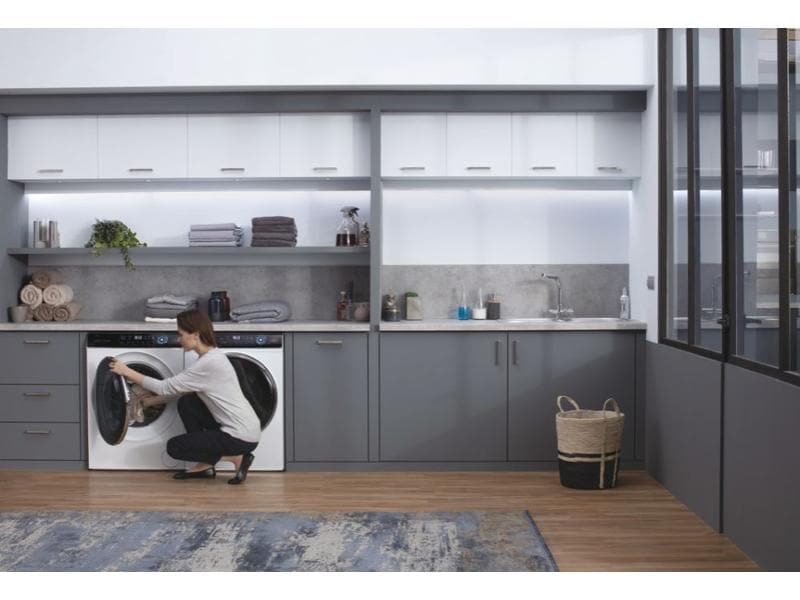 Haier Waschmaschine HW100-B14979 Links Frontloader I-PRO Serie 7 mit 10 kg Ladekapazität