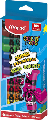 Maped Gouache-farger 12 ml 10-pack