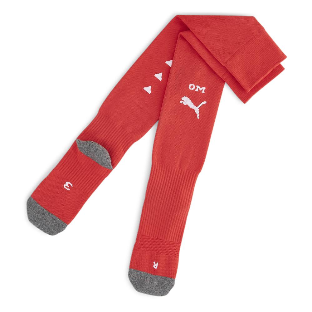 Puma X1 Paire de Chaussette Rouge Puma Homme/Ado Team Om Stacked