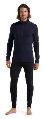 Maillot Manches Longues Icebreaker Mérinos 260 Tech Half Zip Bleu Marine