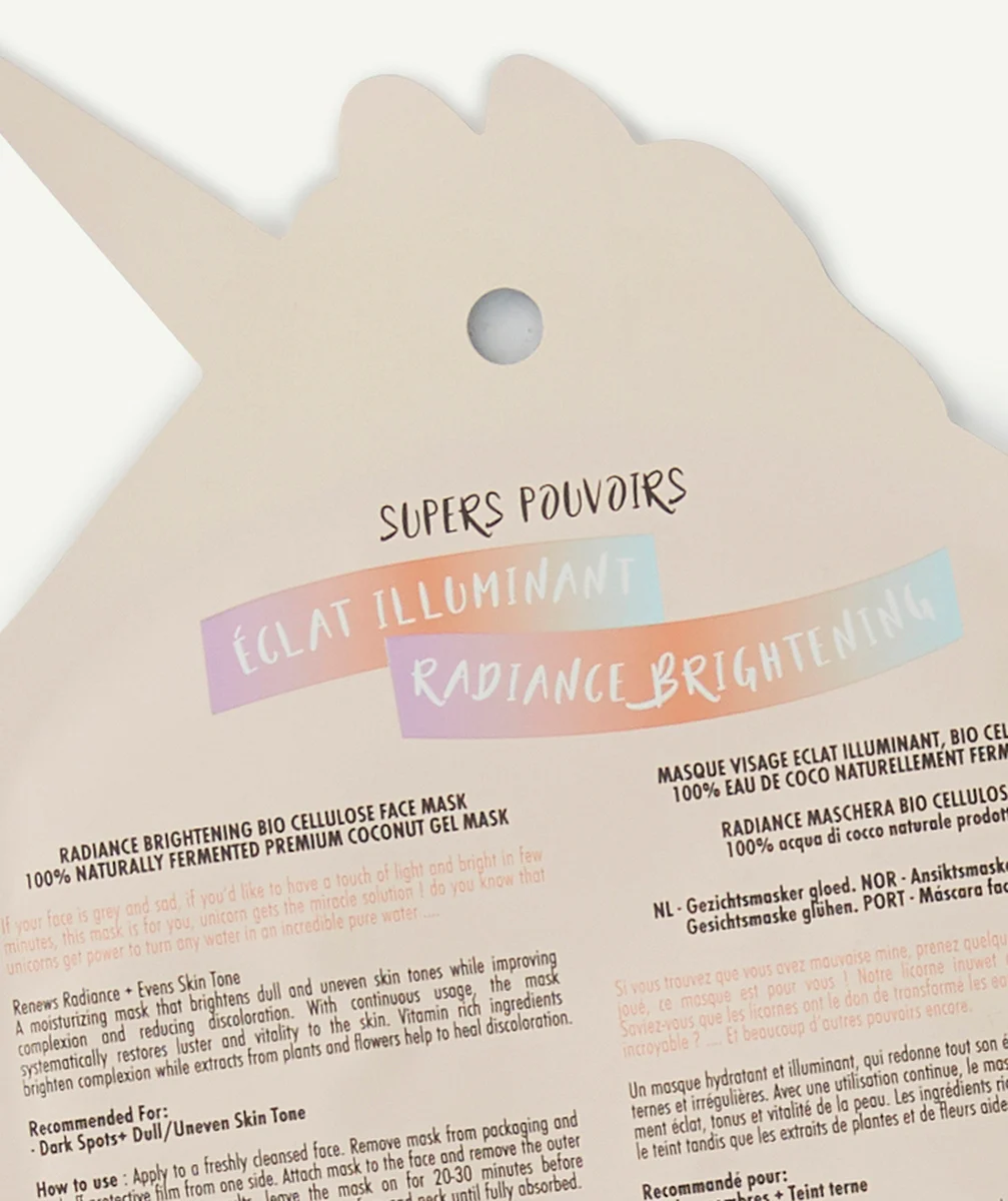 INUWETMASQUE VISAGE ÉCLAT LICORNE FILLE
