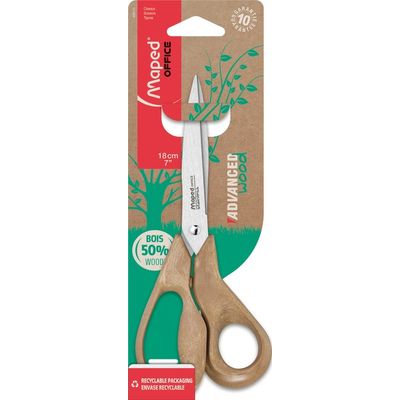 Maped Advanced Wood - Ciseaux 18 cm - asymétriques
