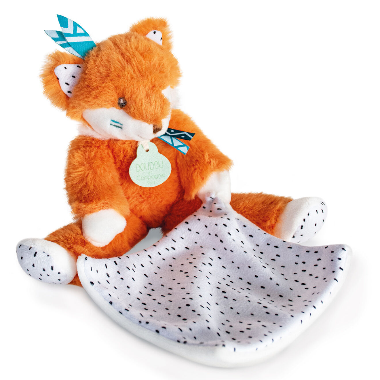 Doudou et Compagnie Renard avec mouchoir orange