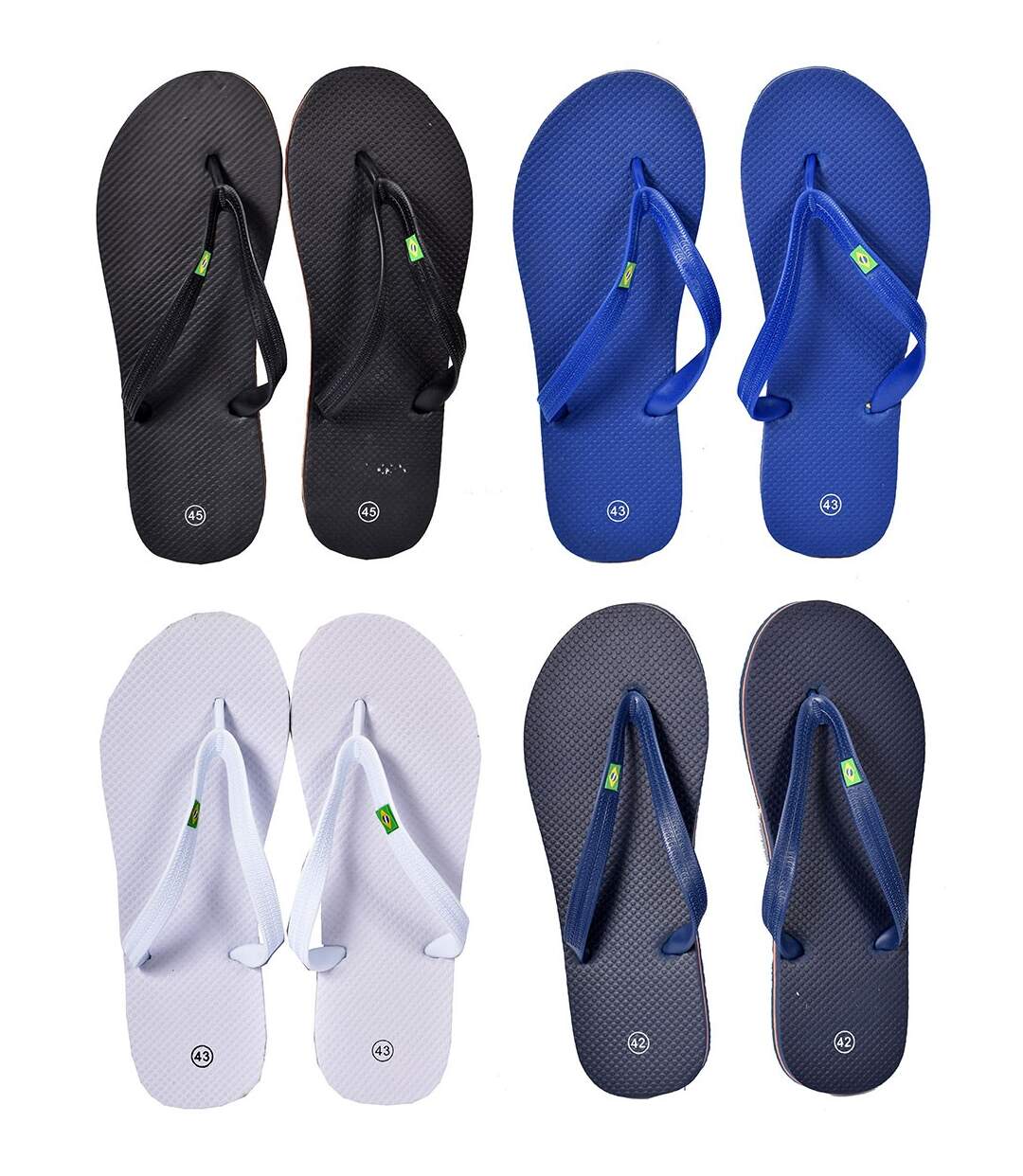Tong Homme Mode- Chaussure de Plage Piscine - U7560 BRESIL BLEU