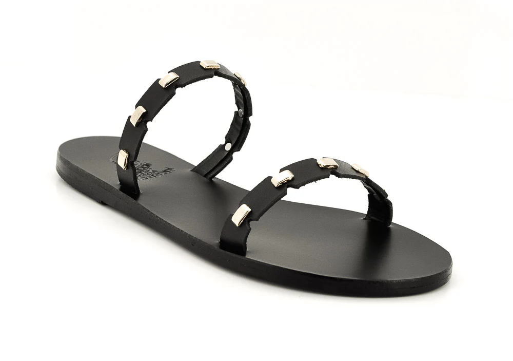 ANCIENT GREEK SANDAL - SAND KARA NOIR