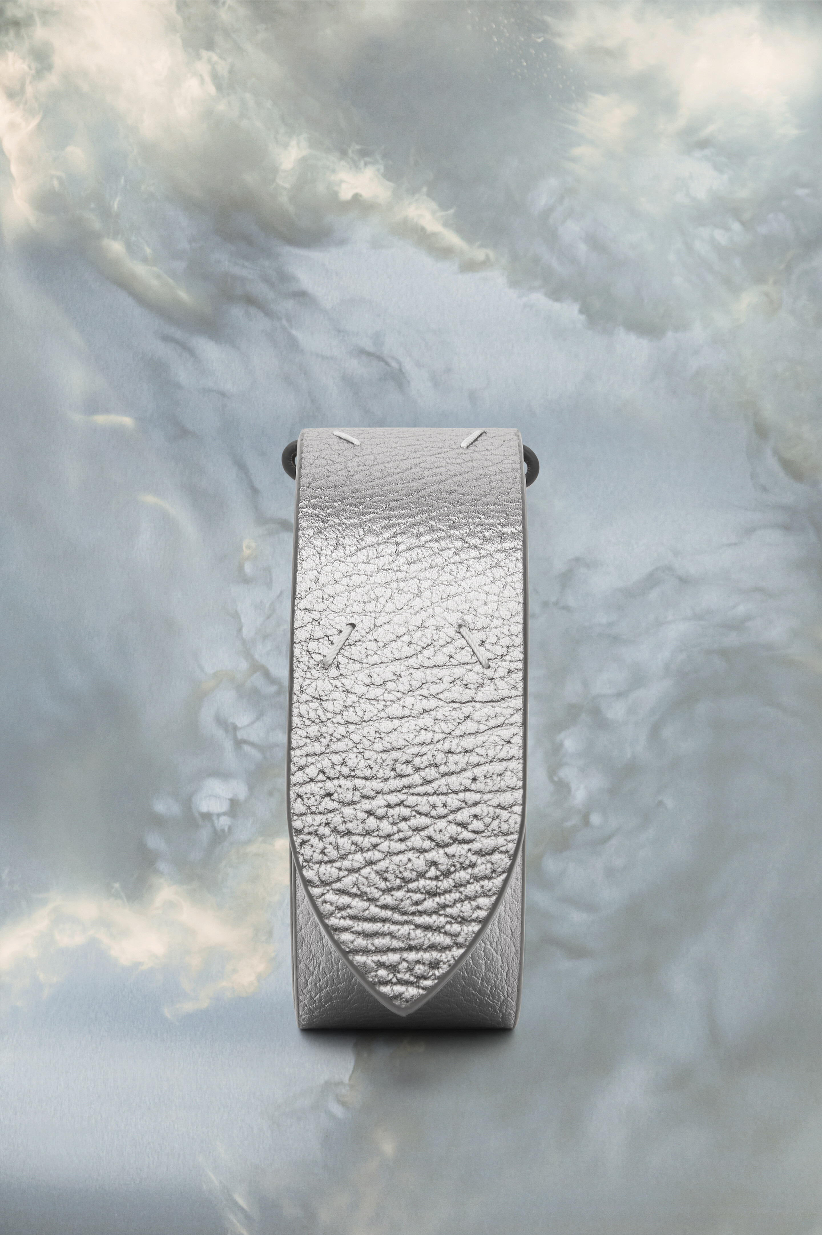 Ceinture en cuir métallisé 45 mm