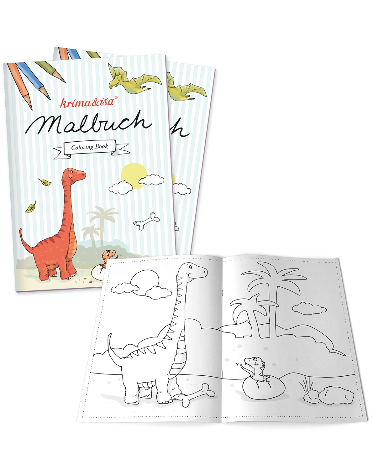 Malbuch DINOS 2er-Set