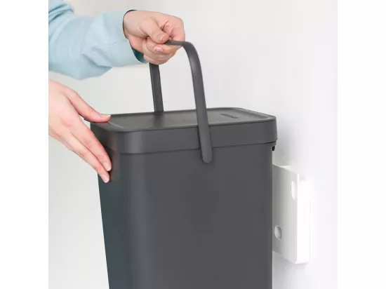 Brabantia Sort & Go Poubelle 12l gris foncé