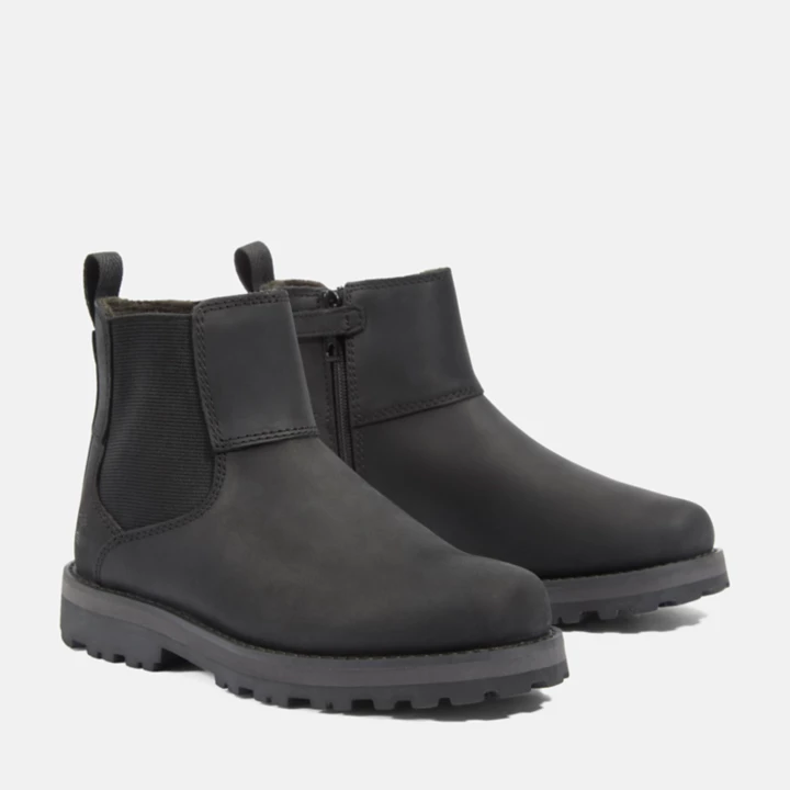 Chelsea boots Courma Kid pour enfant en noir