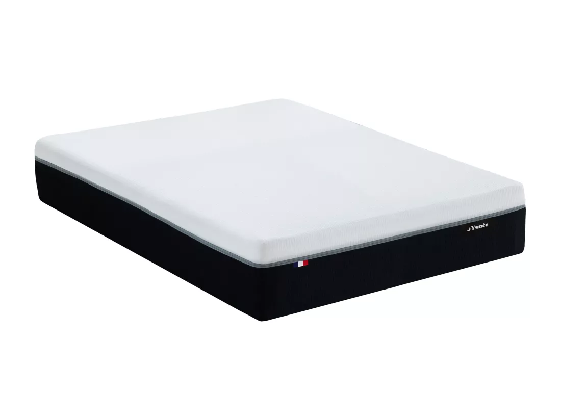 Matelas 160 x 200 cm hybride anti-feu ressorts ensachés 7 zones et mémoire de forme ép.29cm - SIVA de YSMÉE