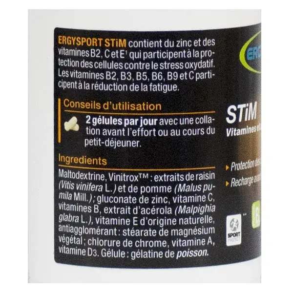 Nutergia Ergysport Stim Q10 Multivitaminas 11 Vitaminas 60 cápsulas